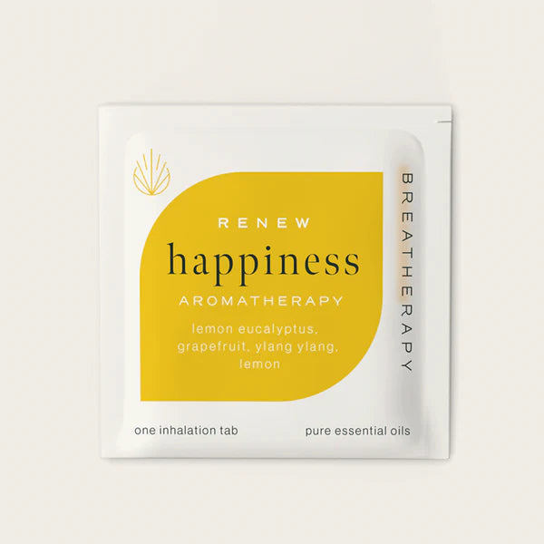 Aromaterapi Plaster – Renew &amp; Happiness (3 stk) emballage med citrus og æteriske olier
