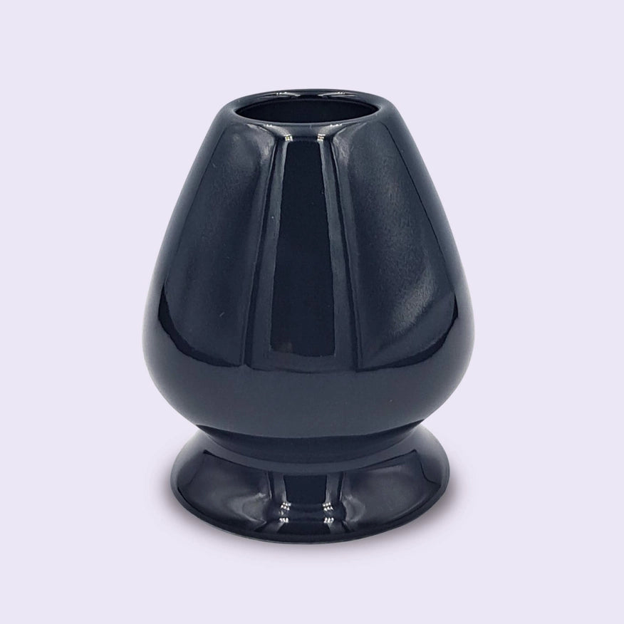 Keramisk matcha piskeris holder til chasen, sort