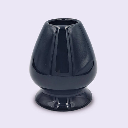 Keramisk matcha piskeris holder til chasen, sort