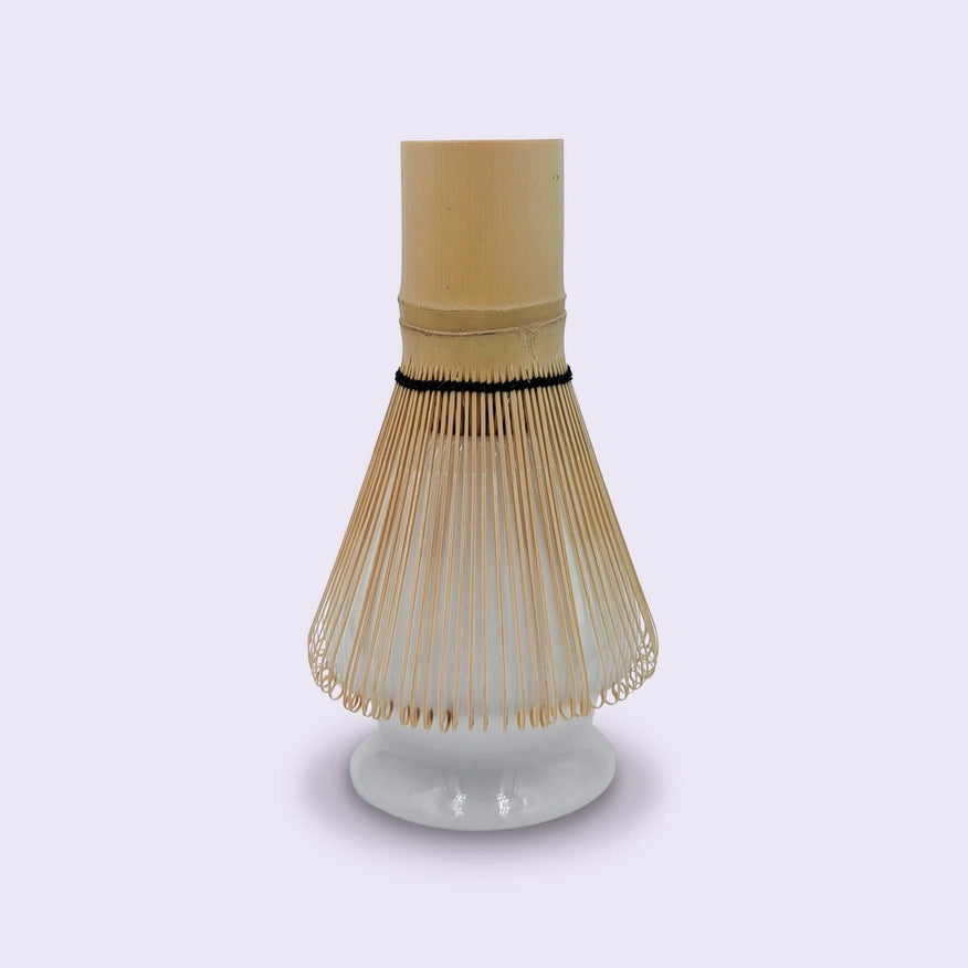 Japansk matcha holder til redskaber, bambus og keramik