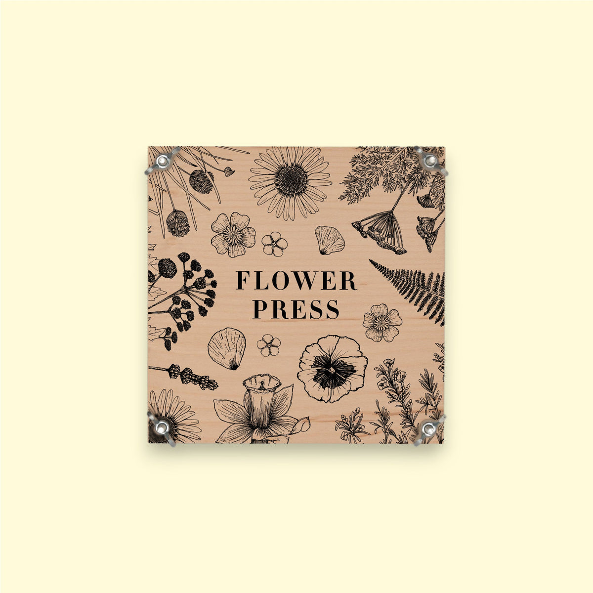 Flower Press - blomsterpresser | 15x15 cm