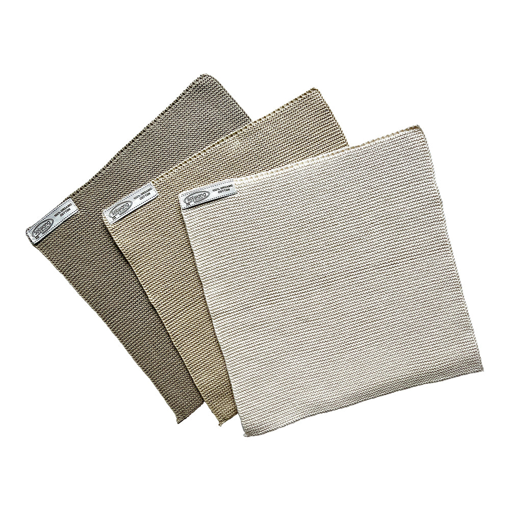 Karklude i naturmaterialer, tekstil, skandinavisk design, 3 stk