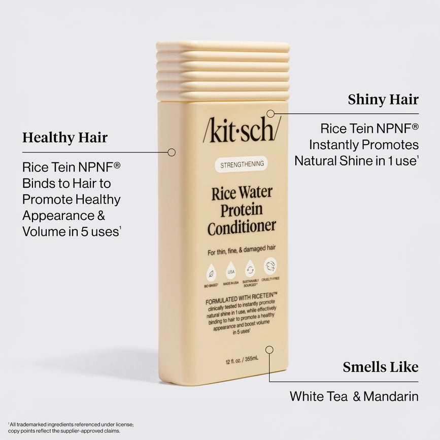 Kitsch shampoo &amp; balsam med rice water til fint hår