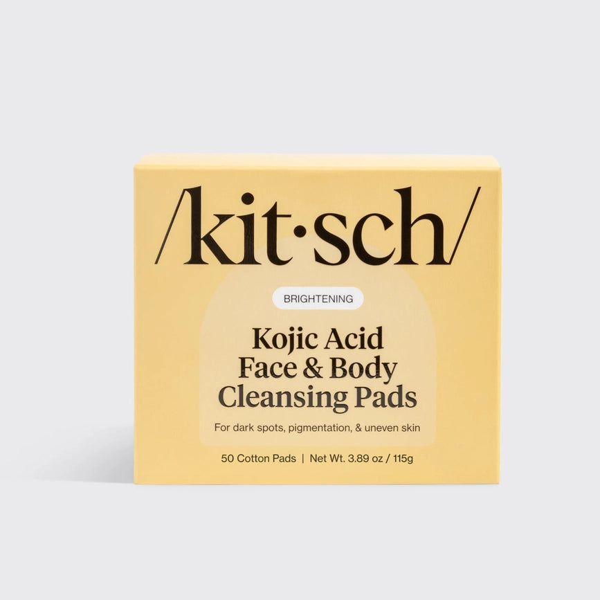 Rensepads til ansigt og krop med Kojic Acid, gurkemeje og Cica. Udjævner hudtonen, støtter elasticitet og giver en frisk, strålende glød.