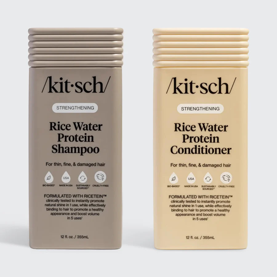Kitsch shampoo &amp; balsam med rice water til fint hår