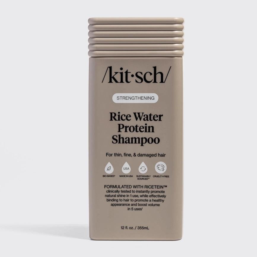 Kitsch rice water protein shampoo flaske, sundt hår
