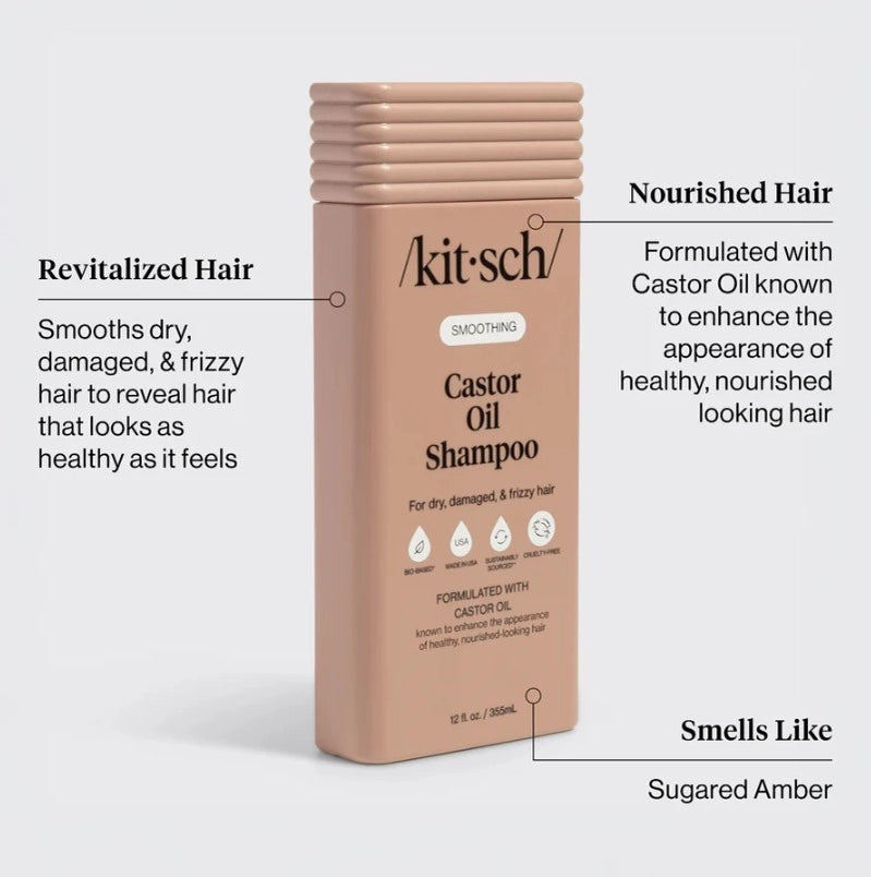 Kitsch shampoo med Castor Oil til fugt og styrke i tørt hår