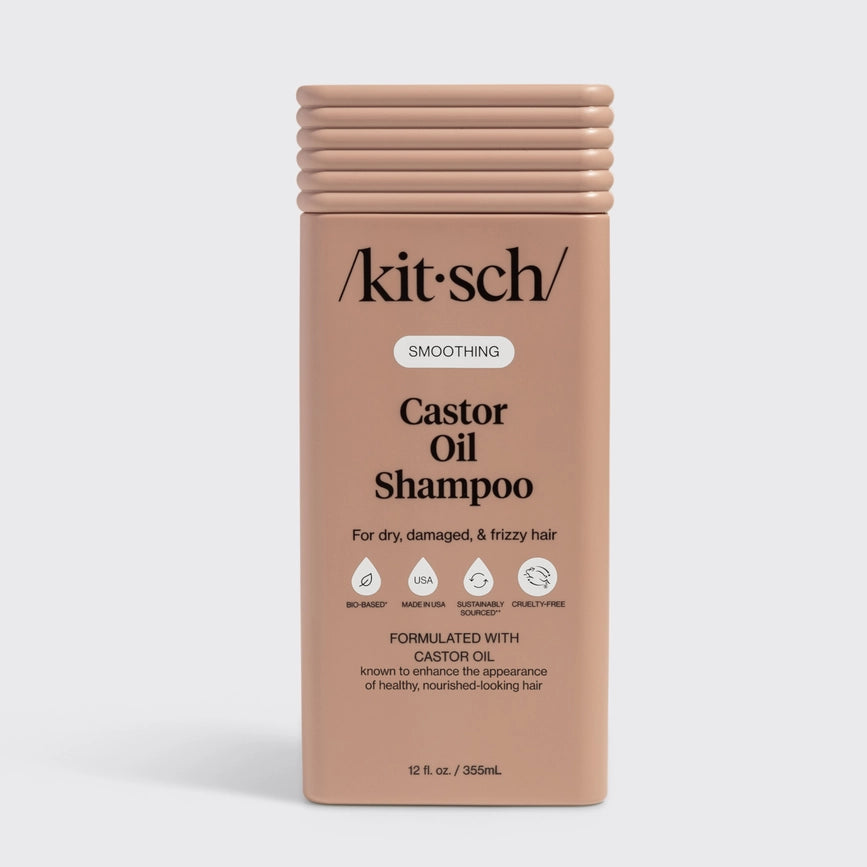 Kitsch shampoo med Castor Oil på flaske til tørt hår