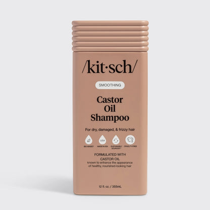 Kitsch shampoo med Castor Oil på flaske til tørt hår