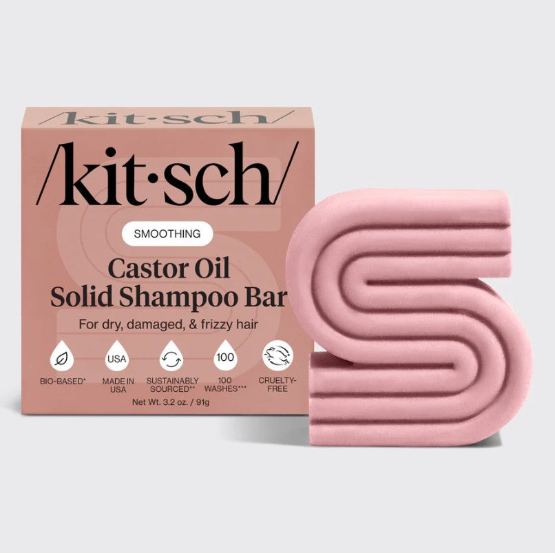 Kitsch shampoo bar med Castor oil, fugtgivende hårpleje, vegansk, cruelty free, bæredygtig