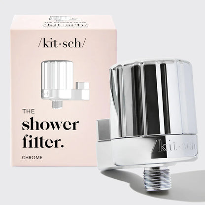 Kitsch genopfyldningspatron til bruse- og vandhanefilter i krom finish