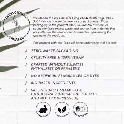KITSCH Ultra Sensitive Shampoo &amp;amp; Body Wash Bar – mild, duftfri 2-i-1 bar til sensitiv hud og hår. Vegansk, cruelty-free og fri for sulfater, parabener og silikoner. Zero-Waste &amp; klinisk testet.