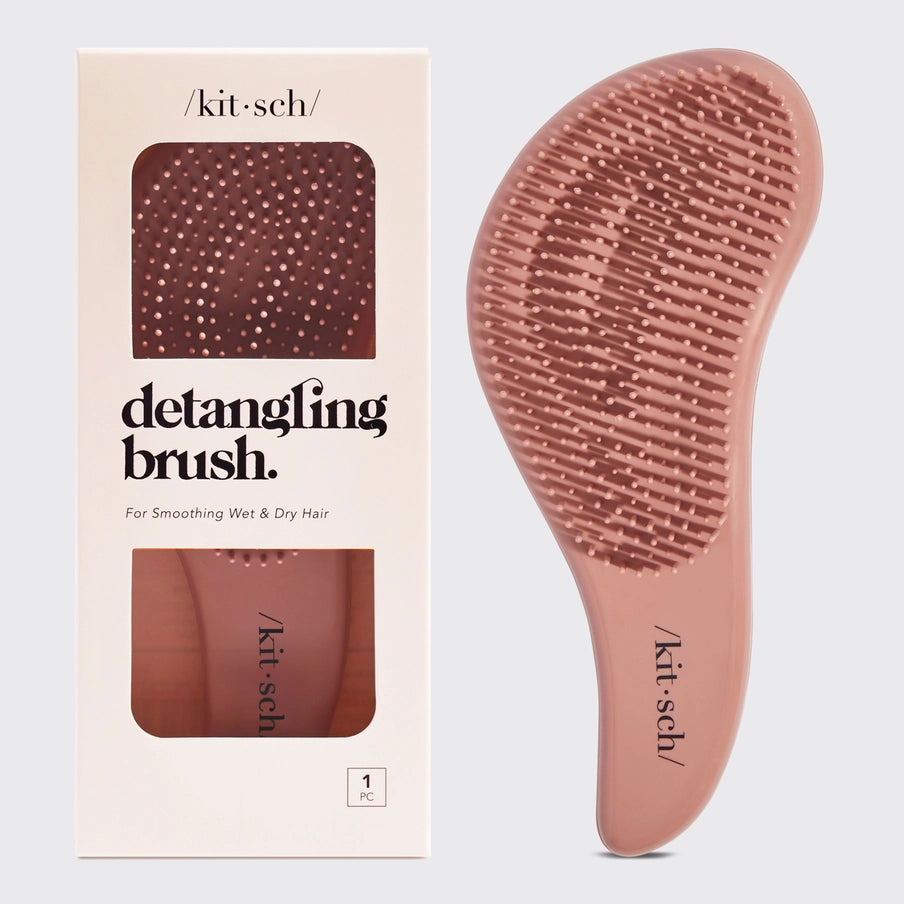 Kitsch Detangling hårbørste i rosa, skånsom udredning og glansfuldt hår