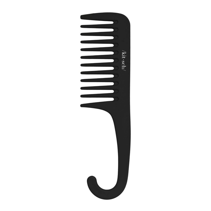 KITSCH Detangling Kam – en bredtandet kam i recycled plast, der udreder vådt hår skånsomt, fordeler conditioner jævnt og passer til alle hårtyper.