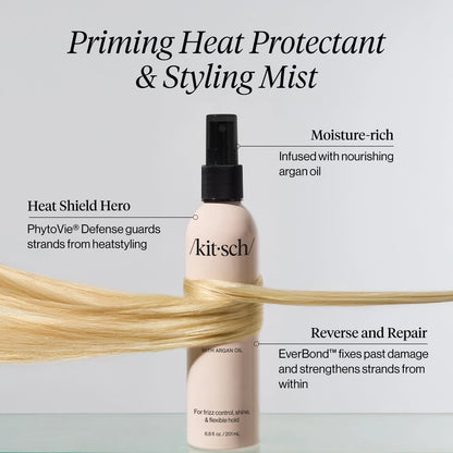 Kitsch varmebeskyttende styling mist med argan olie og glans