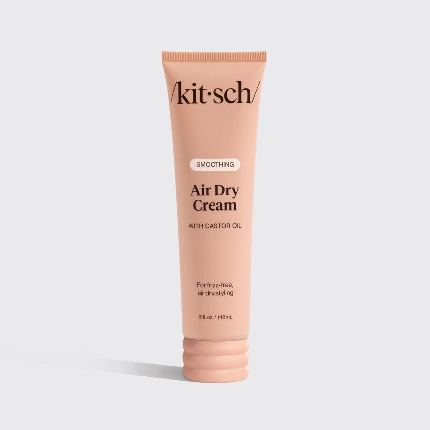 Kitsch Air Dry Styling Creme tube til håret, uden varme, i lyserødt design, til sundt og glansfuldt hår
