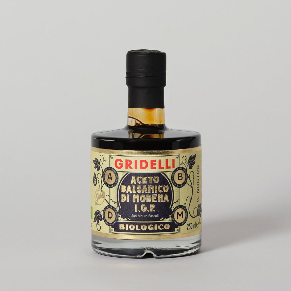 Økologisk balsamico fra Modena IGP, lagret 5 år, i glasflaske