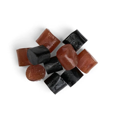 Kolsvart salt &amp; hindbær lakrids