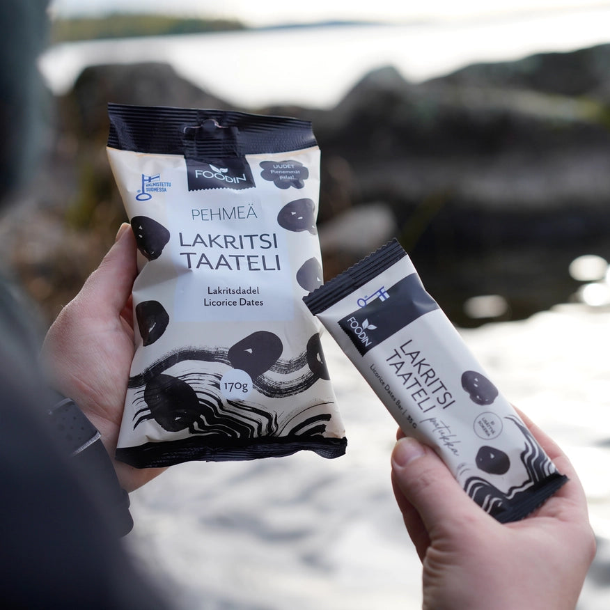 Pakkede lakridstæteli lakridsbarer til udendørs aktivitet