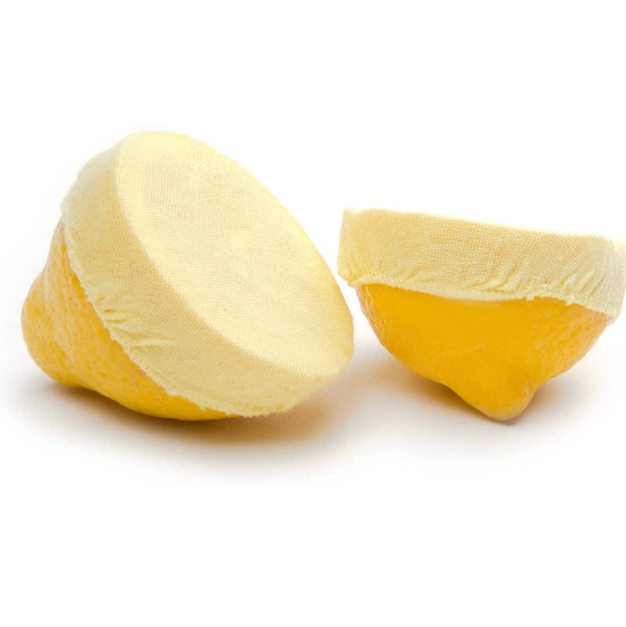 Genanvendelige citronposer til kernefri citronsaft