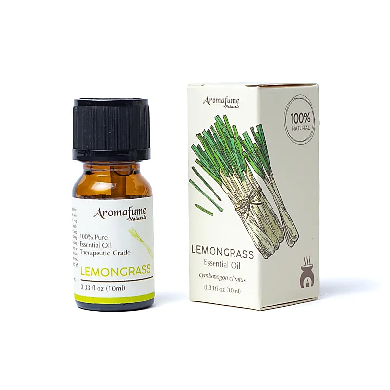 Lemongrass æterisk olie - økologisk, terapeutisk grade, aromafume