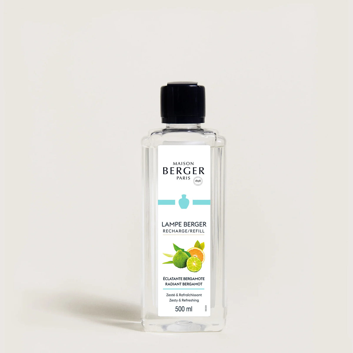 Radiant Bergamot fra Maison Berger Paris – en lys og opkvikkende duft, hvor saftige citrusfrugter og bløde blomster skaber ren livsglæde i hjemmet.