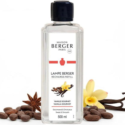 Vanilla Gourmet fra Maison Berger – en forførende gourmandduft med blød vanilje, kakao og tonkabønner, perfekt til varme, hyggelige øjeblikke.