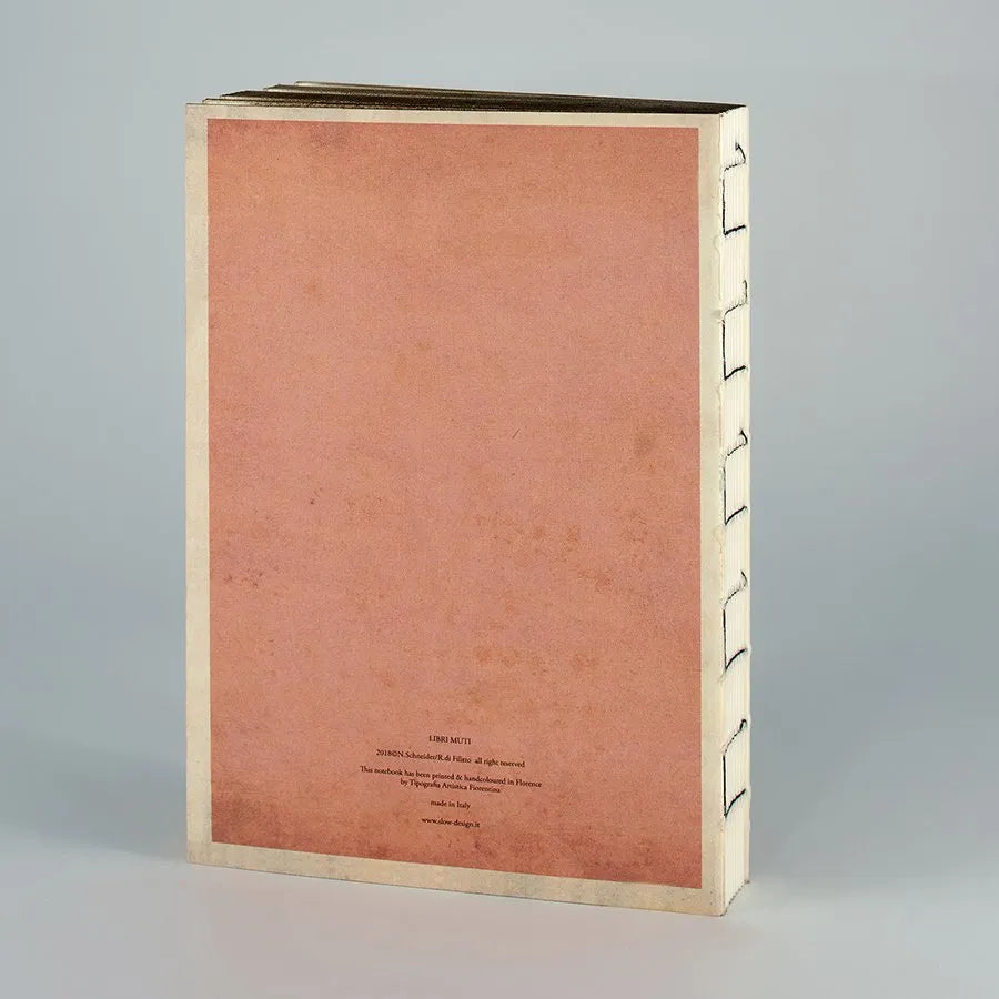 Håndlavet italiensk notesbog med rosa omslag til kreative noter og dagbog