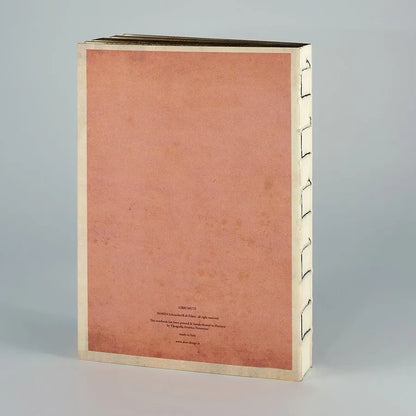 Håndlavet italiensk notesbog med rosa omslag til kreative noter og dagbog