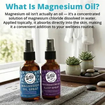 Magnesium olie spray til søvn og afslapning, naturlig velvære