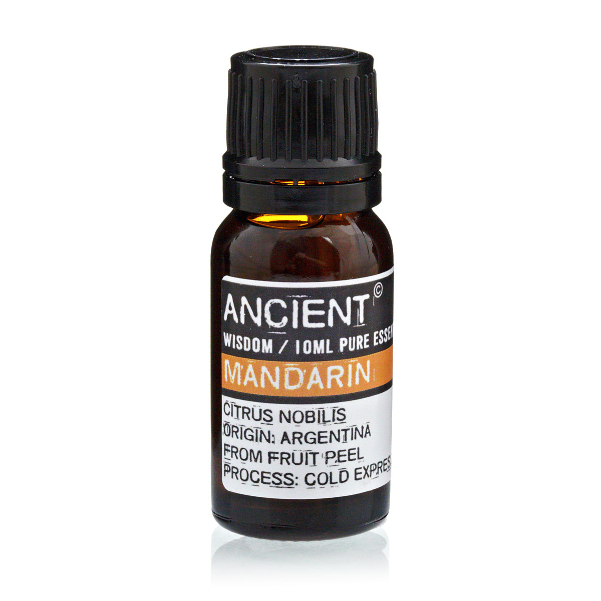 Mandarin æterisk olie 10 ml flaske, økologisk citrus duft til aromaterapi og hudpleje