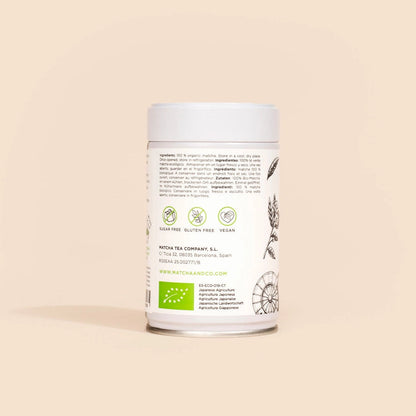 Økologisk matcha te i beholder, japansk matcha te
