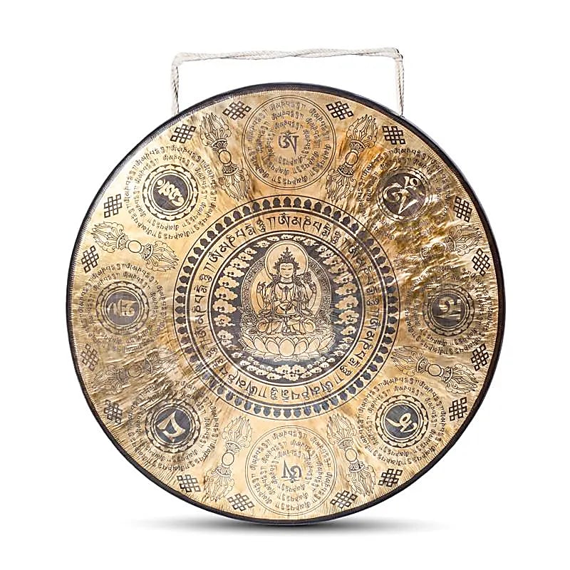 Gong Nepalesisk med Chenrezig - Soundbaths | 60 cm