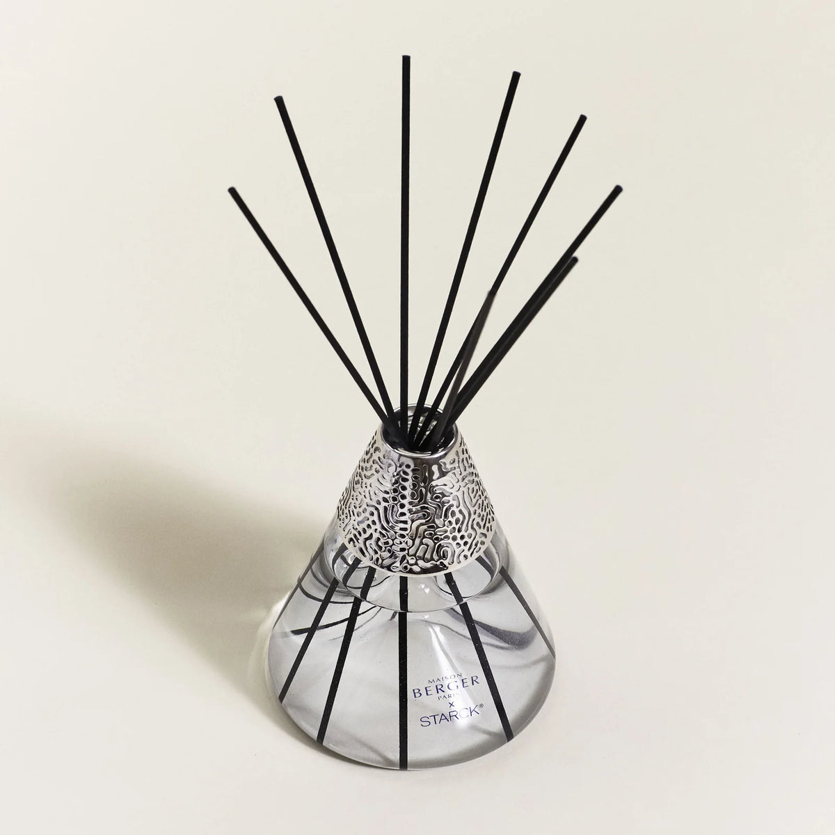 Maison Berger duftpinde med Peau de Pierre, Philippe Starck flakon, dekorativ hjemmeduft