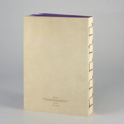 Bagside af notesbog Pride &amp; Prejudice, håndlavet italiensk design, blank side, elegant papir