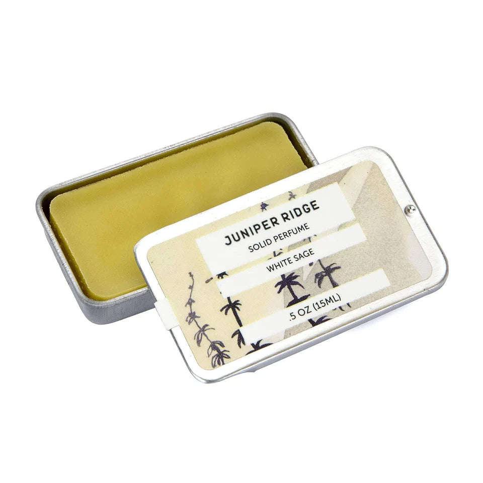 Solid parfume – White Sage med salvie &amp; ørkenduft i metalboks
