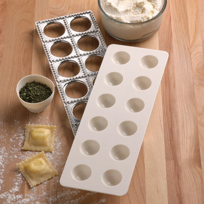 Ravioli form i aluminium og silikone til hjemmelavet pasta