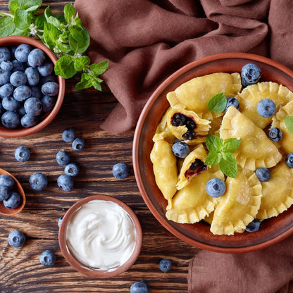 Hvid ravioli og pierogi form i aluminium til pastaudstyr