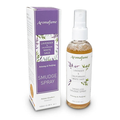 Roomspray &amp; Smudge Spray med Salvie &amp; Lavendel, naturlig hjemmeduft