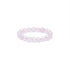 Elastisk Rosenkvarts ring med perler