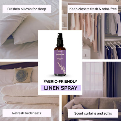 Lavendel roomspray og linenspray til hjem og tekstiler