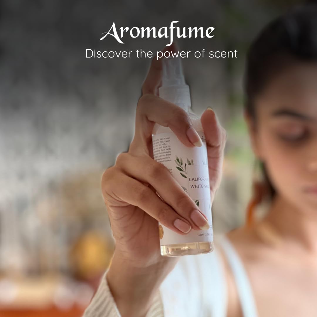 Californian White Sage smudge spray i æske, naturlig hjemmeduft og energirensning