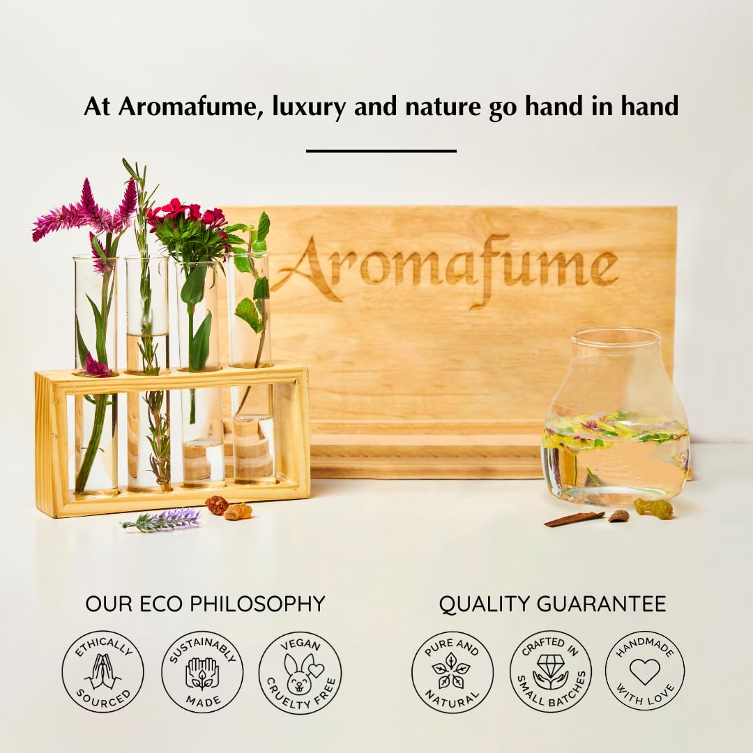 Aromafume Smudge spray med salvie og roser i hvid sprayflaske, naturlig hjemmeduft til energirensning