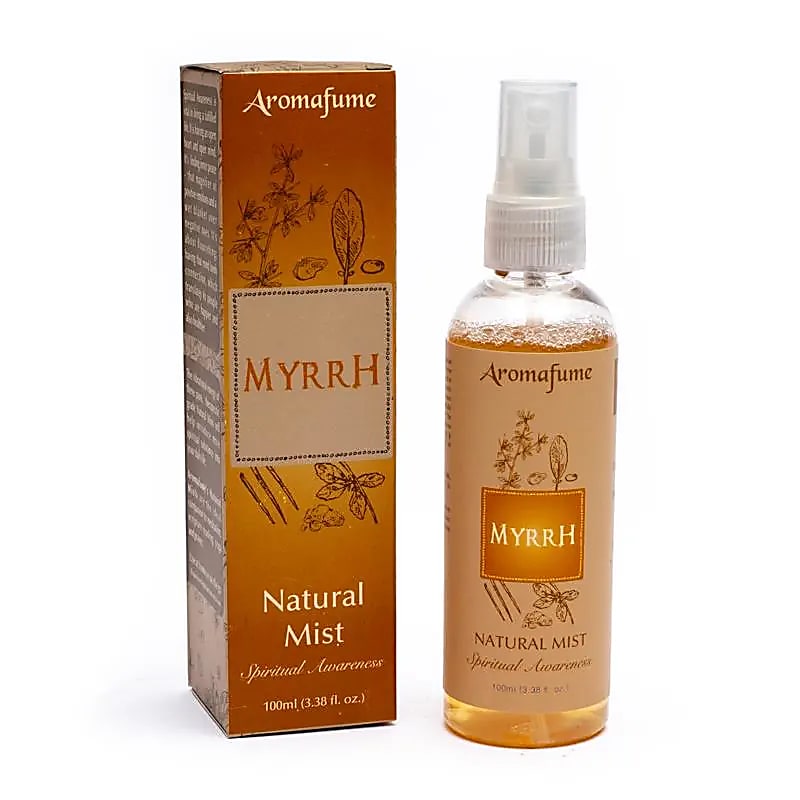 Myrrh roomspray – rensende energi spray, naturlig luftfrisker, hjemmeduft, aromafume