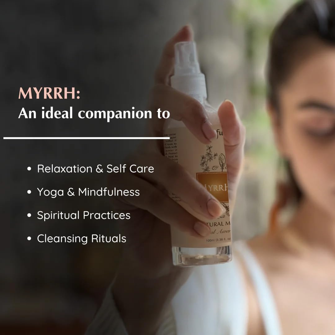 Myrrh roomspray – rensende energi spray, hjemmeduft, aromafume, afslappende