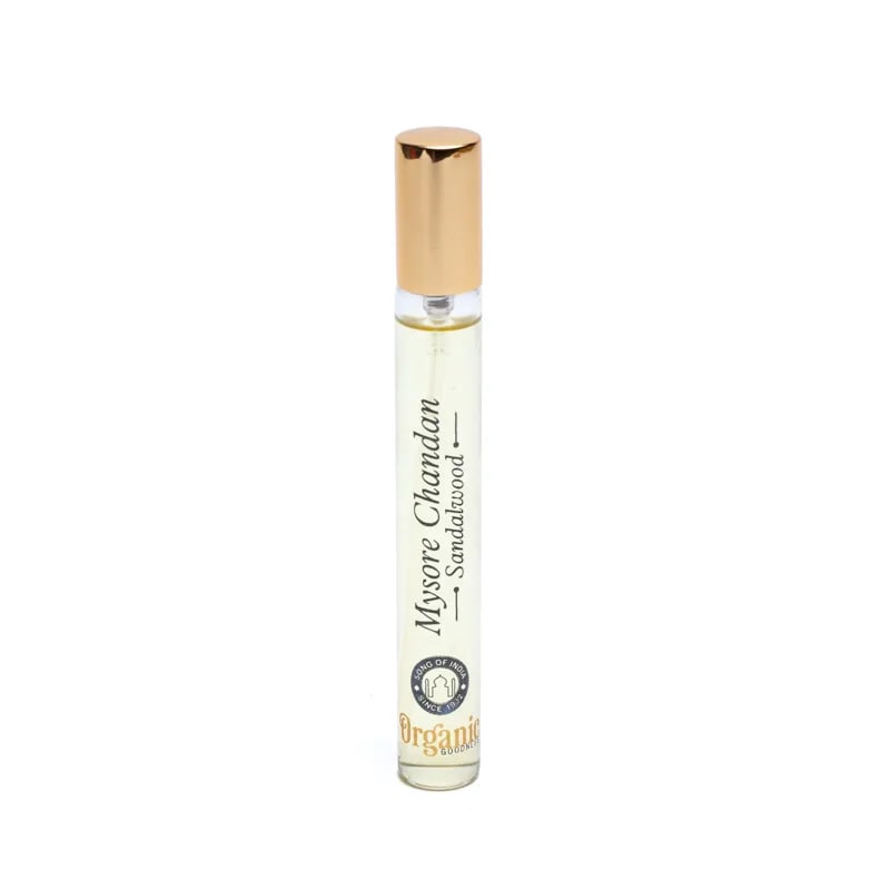 Mysore Chandan Sandalwood aromadiffuser med guldkap, 12 ml
