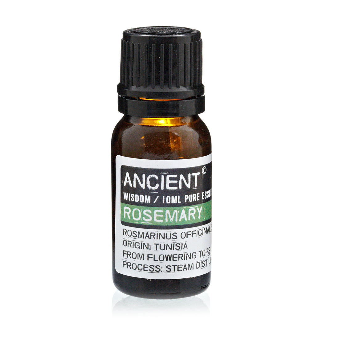 Økologisk rosmarinolie 10 ml i brunt glasflaske til aromaterapi og wellness