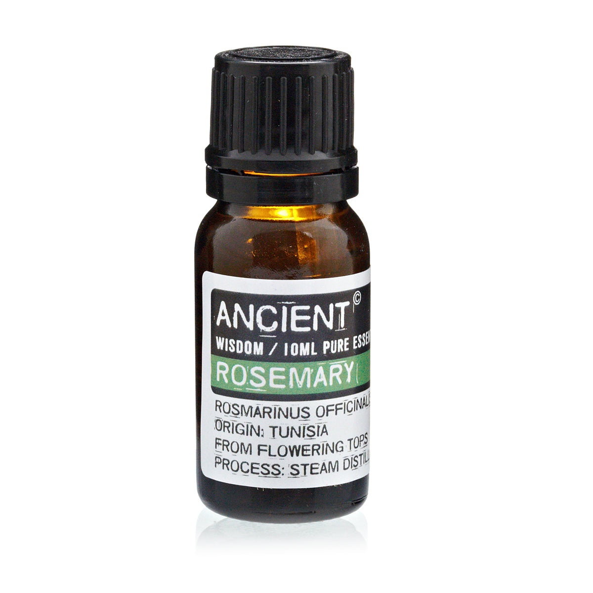 Økologisk rosmarinolie 10 ml i brunt glasflaske til aromaterapi og wellness