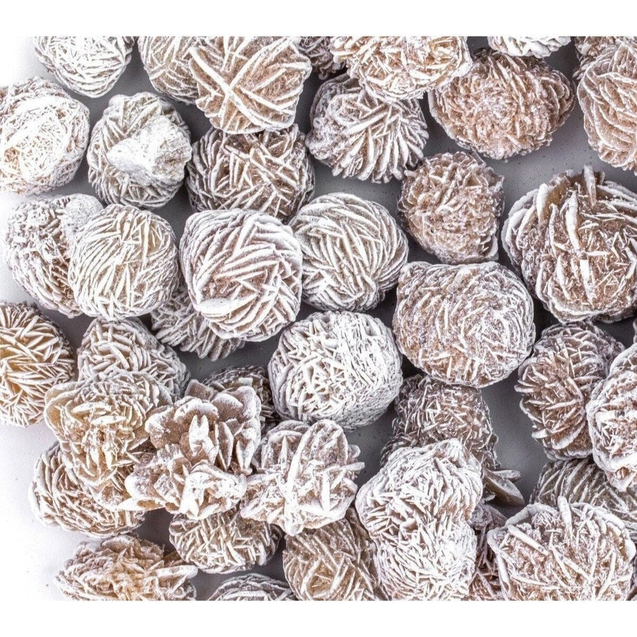 Sandrose kugle (Desert Rose) med unikke formationer til chakra balance og ro
