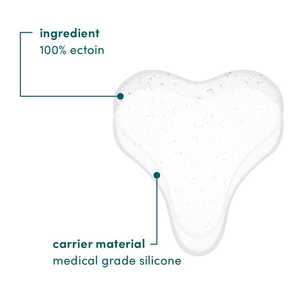 Genanvendelig silikonemaske til décolleté med Ectoin effekt, miljøvenlig hudpleje